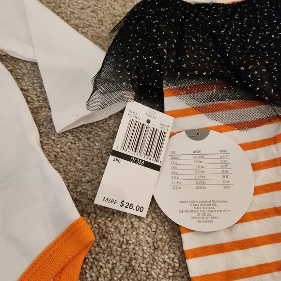 New with tags! Baby Girl's My 1st Halloween Outfit size 0-3M - Picture 5 of 5
